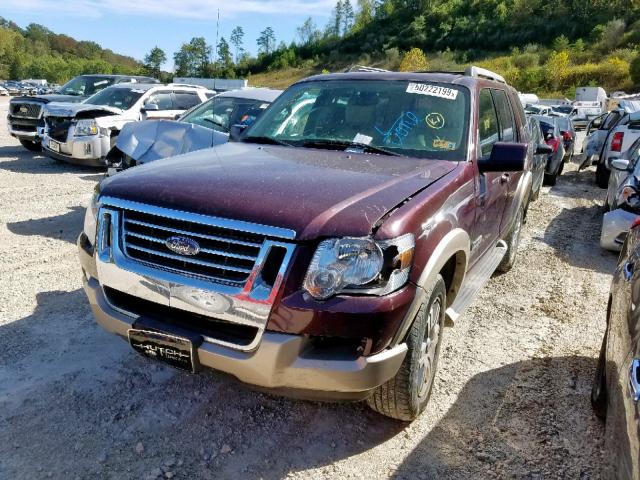 1FMEU74856UA33611 - 2006 FORD EXPLORER E MAROON photo 9