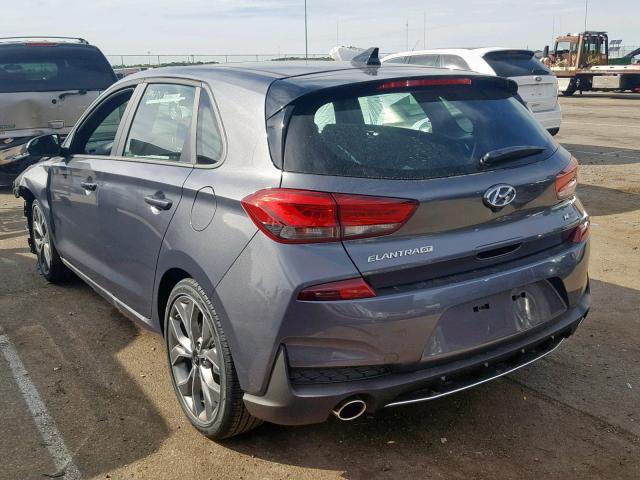 KMHH55LC8KU118859 - 2019 HYUNDAI ELANTRA GT GRAY photo 3