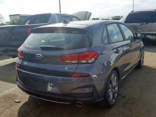 KMHH55LC8KU118859 - 2019 HYUNDAI ELANTRA GT GRAY photo 4