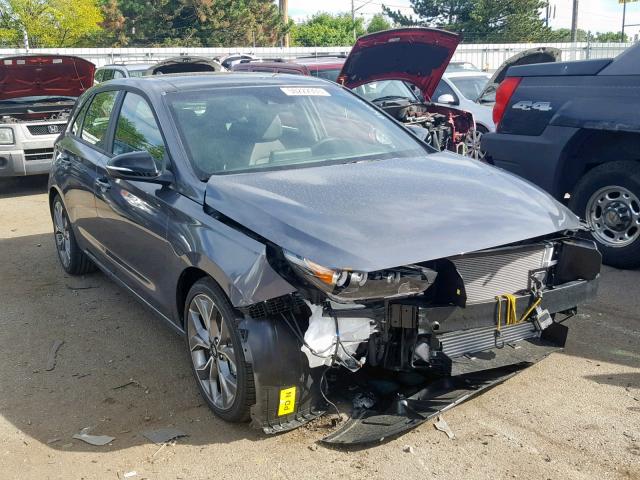 KMHH55LC8KU118859 - 2019 HYUNDAI ELANTRA GT GRAY photo 9