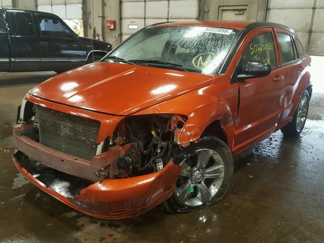 1B3CB4HA9AD552751 - 2010 DODGE CALIBER SX ORANGE photo 2