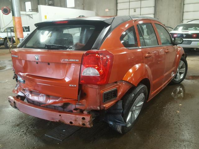 1B3CB4HA9AD552751 - 2010 DODGE CALIBER SX ORANGE photo 4