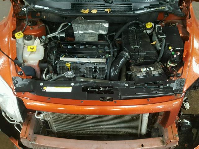 1B3CB4HA9AD552751 - 2010 DODGE CALIBER SX ORANGE photo 7