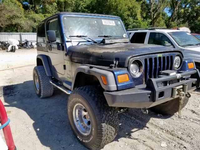 1J4FA39S05P305763 - 2005 JEEP WRANGLER X BLUE photo 1