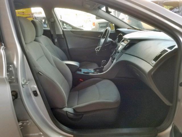 5NPEB4AC1CH488091 - 2012 HYUNDAI SONATA GLS SILVER photo 5