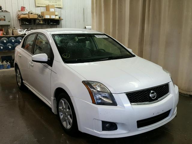 3N1AB6AP5CL653365 - 2012 NISSAN SENTRA 2.0 WHITE photo 1