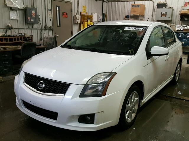 3N1AB6AP5CL653365 - 2012 NISSAN SENTRA 2.0 WHITE photo 2