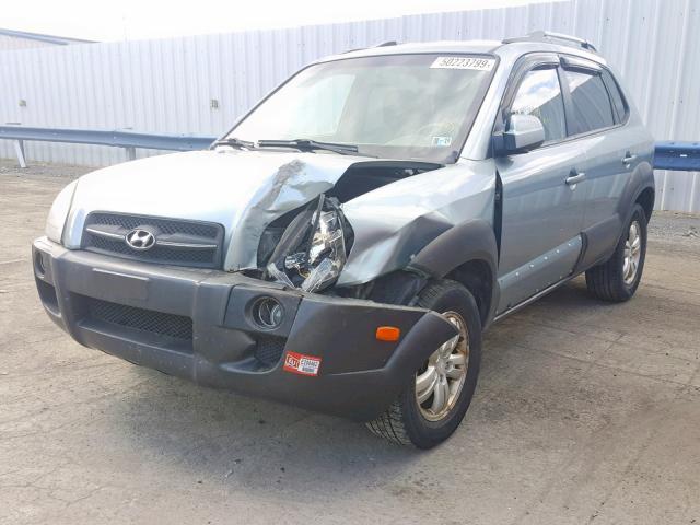 KM8JN72DX8U733865 - 2008 HYUNDAI TUCSON SE BLUE photo 2