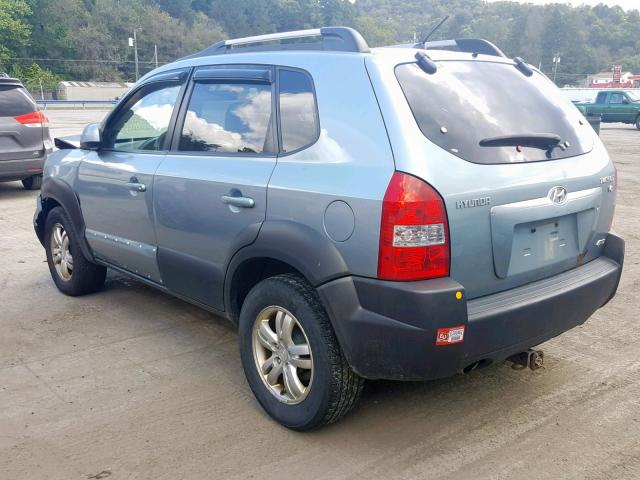 KM8JN72DX8U733865 - 2008 HYUNDAI TUCSON SE BLUE photo 3