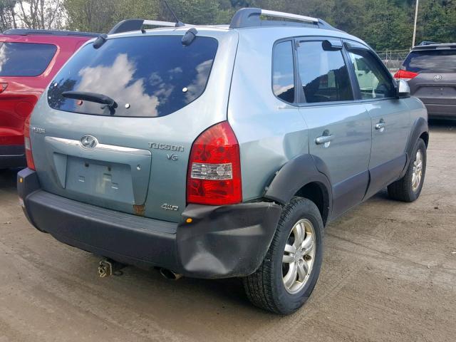 KM8JN72DX8U733865 - 2008 HYUNDAI TUCSON SE BLUE photo 4