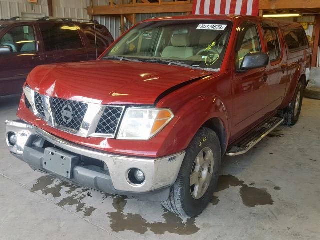 1N6AD09U97C451349 - 2007 NISSAN FRONTIER C MAROON photo 2