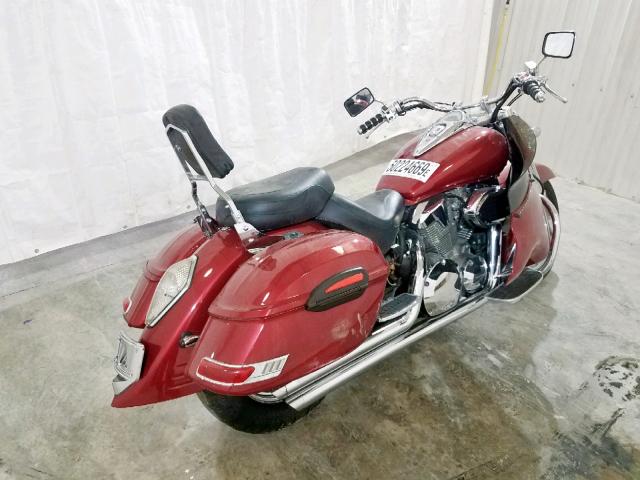 1HFSC520X5A210655 - 2005 HONDA VT1300 S BURGUNDY photo 4