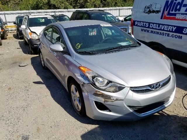 5NPDH4AE8CH112631 - 2012 HYUNDAI ELANTRA GL SILVER photo 1