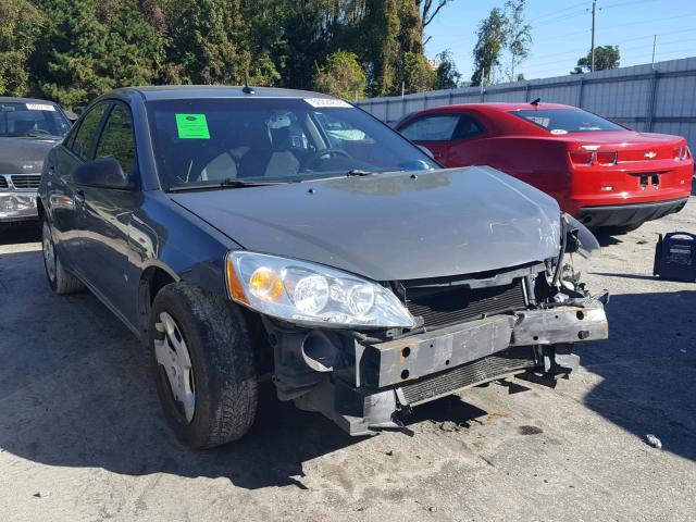 1G2ZF57B384182036 - 2008 PONTIAC G6 VALUE L GRAY photo 1