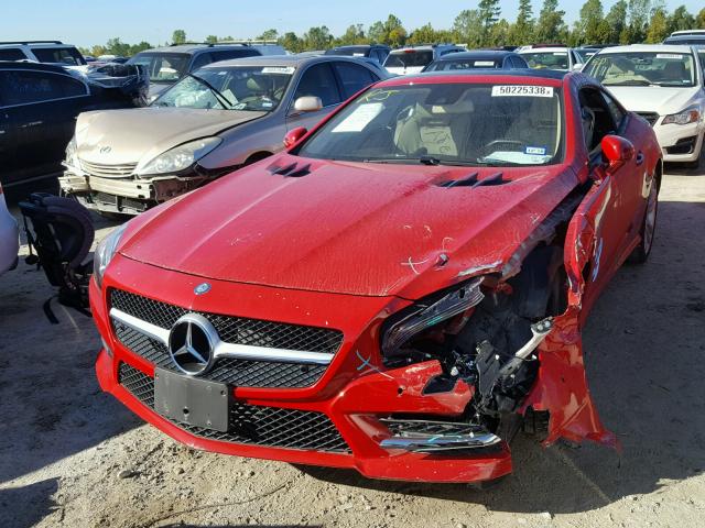 WDDJK6FA4FF037193 - 2015 MERCEDES-BENZ SL 400 RED photo 2