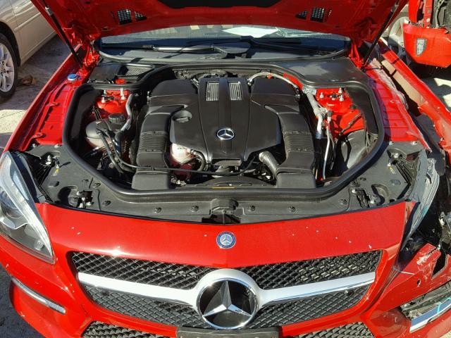 WDDJK6FA4FF037193 - 2015 MERCEDES-BENZ SL 400 RED photo 7