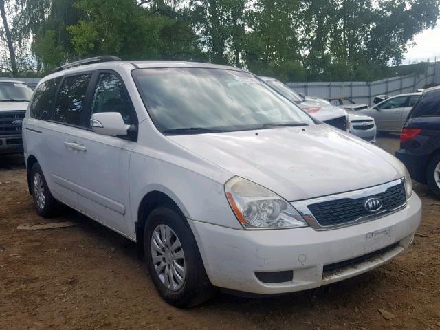 KNDMG4C79B6376032 - 2011 KIA SEDONA LX WHITE photo 1