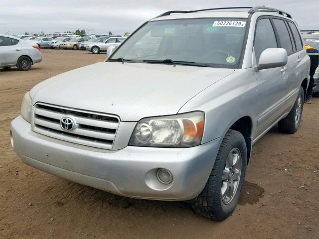 JTEEP21A050090872 - 2005 TOYOTA HIGHLANDER SILVER photo 2