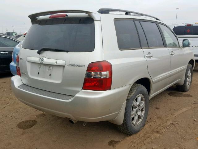 JTEEP21A050090872 - 2005 TOYOTA HIGHLANDER SILVER photo 4