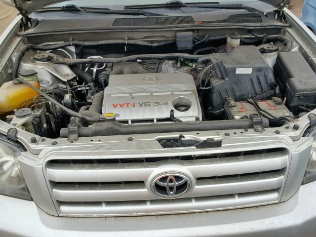 JTEEP21A050090872 - 2005 TOYOTA HIGHLANDER SILVER photo 7