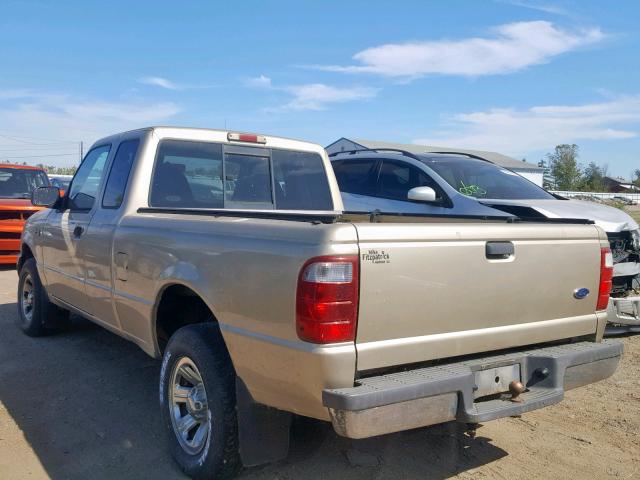 1FTYR14U62PA39245 - 2002 FORD RANGER SUP TAN photo 3