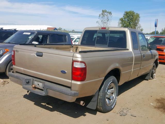 1FTYR14U62PA39245 - 2002 FORD RANGER SUP TAN photo 4