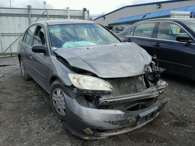 1HGES16465L023600 - 2005 HONDA CIVIC DX GRAY photo 1