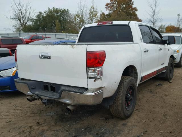 5TFEY5F13BX100471 - 2011 TOYOTA TUNDRA CRE WHITE photo 4