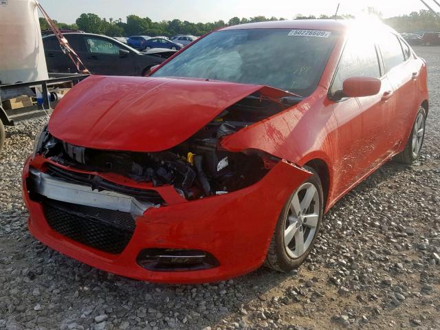 1C3CDFBA4GD652699 - 2016 DODGE DART SXT RED photo 2