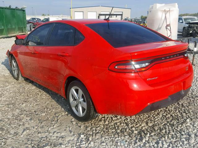 1C3CDFBA4GD652699 - 2016 DODGE DART SXT RED photo 3