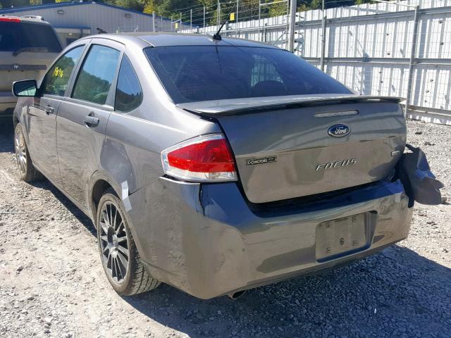 1FAHP3GN1AW287211 - 2010 FORD FOCUS SES GRAY photo 3