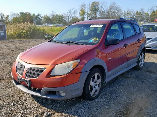 5Y2SL65837Z400982 - 2007 PONTIAC VIBE RED photo 2