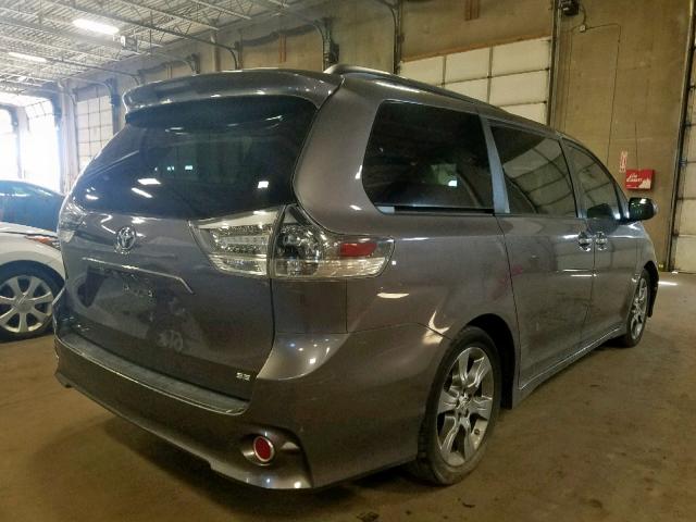 5TDXK3DCXDS386962 - 2013 TOYOTA SIENNA SPO GRAY photo 4