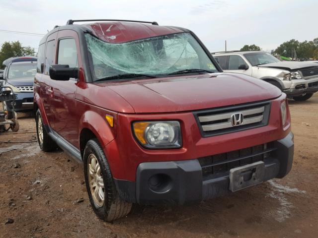 5J6YH28777L009323 - 2007 HONDA ELEMENT EX RED photo 1