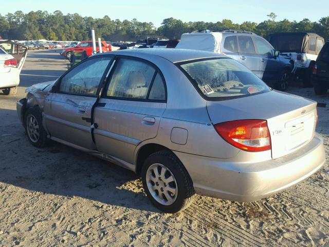 KNADC125646308166 - 2004 KIA RIO SILVER photo 3