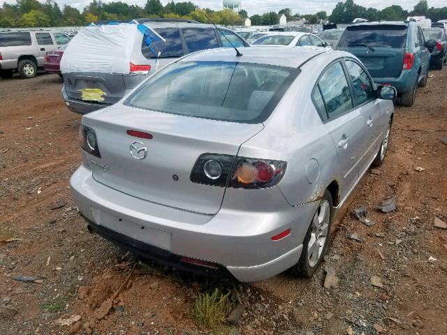 JM1BK123441171656 - 2004 MAZDA 3 S SILVER photo 4