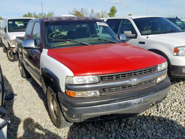 2GCEK19T7Y1121059 - 2000 CHEVROLET SILVERADO MAROON photo 1