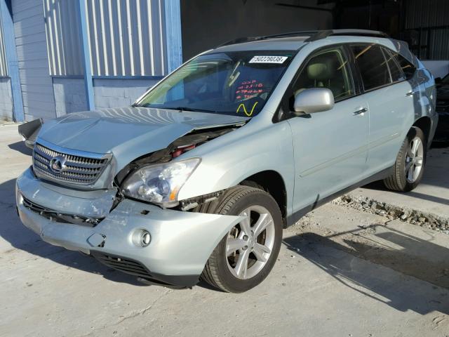 JTJGW31U082009746 - 2008 LEXUS RX 400H GREEN photo 2