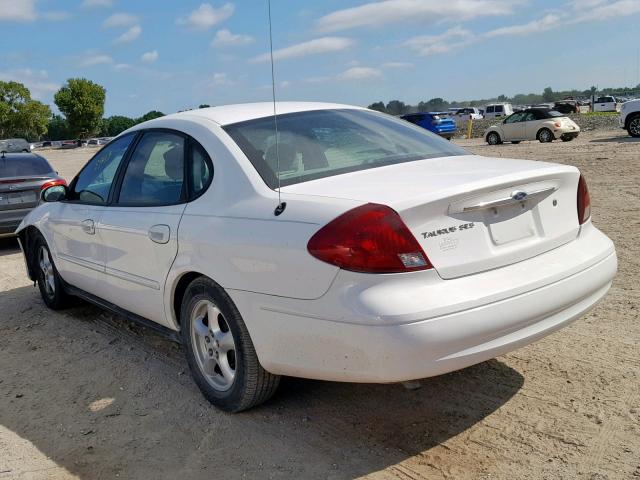 1FAFP55233A167065 - 2003 FORD TAURUS SES WHITE photo 3