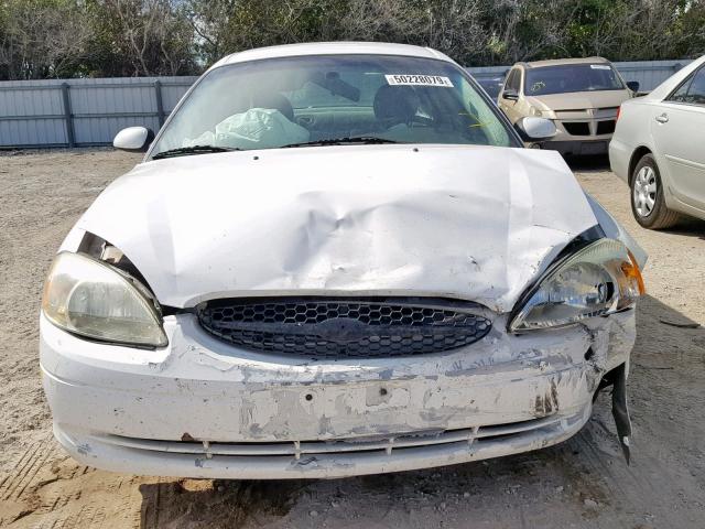 1FAFP55233A167065 - 2003 FORD TAURUS SES WHITE photo 9