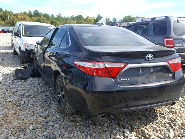 4T1BK1FK6HU577844 - 2017 TOYOTA CAMRY XSE BLACK photo 3