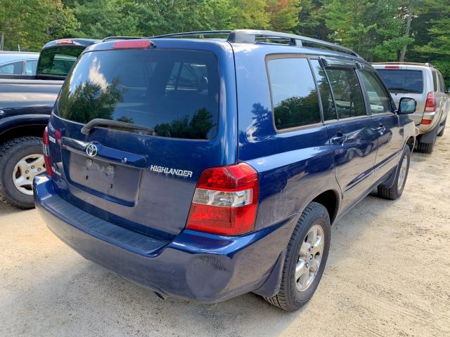 JTEEP21A650116519 - 2005 TOYOTA HIGHLANDER BLUE photo 3