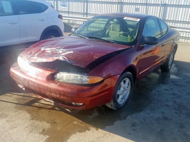 1G3NL12F43C169672 - 2003 OLDSMOBILE ALERO GL MAROON photo 2