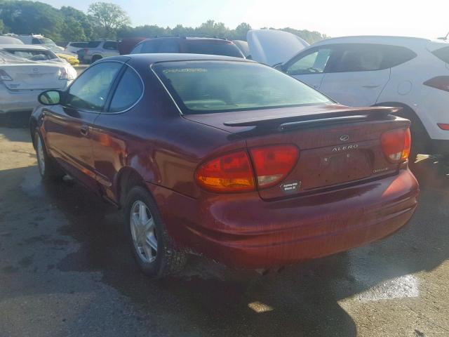 1G3NL12F43C169672 - 2003 OLDSMOBILE ALERO GL MAROON photo 3