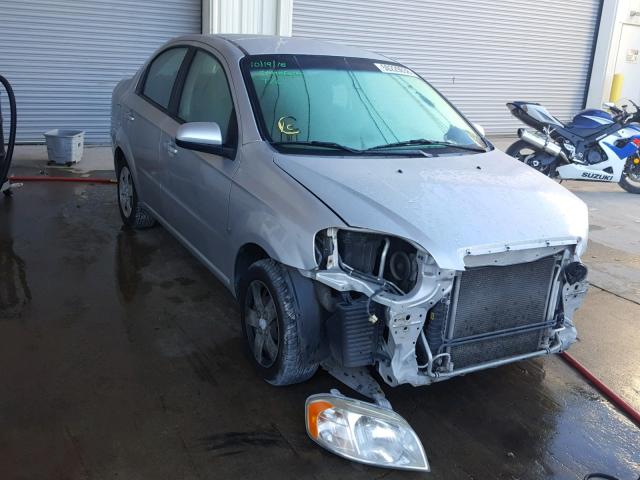 KL1TD56EX9B334255 - 2009 CHEVROLET AVEO LS SILVER photo 1