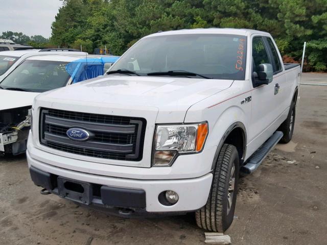 1FTFX1EF6DFC69955 - 2013 FORD F150 SUPER WHITE photo 2