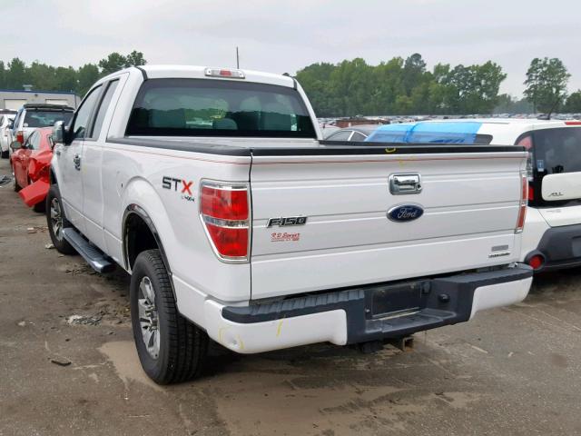 1FTFX1EF6DFC69955 - 2013 FORD F150 SUPER WHITE photo 3