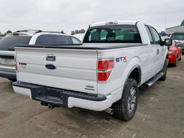 1FTFX1EF6DFC69955 - 2013 FORD F150 SUPER WHITE photo 4