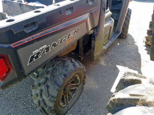 4XAUH9EA9EG345808 - 2014 POLARIS RANGER 900 BLACK photo 10