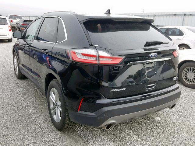 2FMPK4J92KBB90653 - 2019 FORD EDGE SEL BLACK photo 3